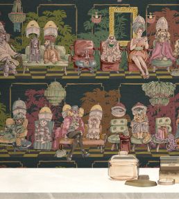 The Parlour Wallpaper by Brand McKenzie Dark Dye