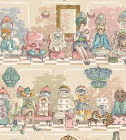 The Parlour Wallpaper by Brand McKenzie Vanilla Blush