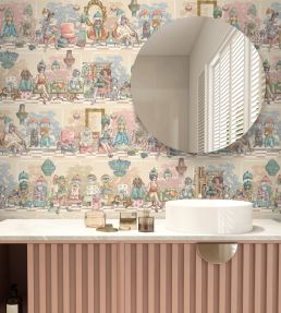 The Parlour Wallpaper by Brand McKenzie Vanilla Blush