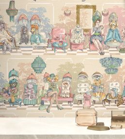 The Parlour Wallpaper by Brand McKenzie Vanilla Blush
