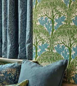The Savaric Wallpaper by Morris & Co Garden Green