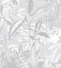 The Tropics Wallpaper by Brand McKenzie Stone Grey