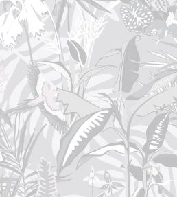 The Tropics Wallpaper by Brand McKenzie Stone Grey