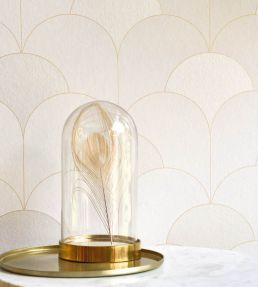 Theatre Wallpaper by Casadeco Beige Lin