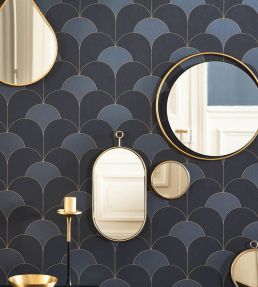 Theatre Wallpaper by Casadeco Bleu Orage