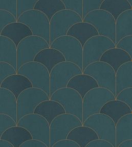 Theatre Wallpaper by Casadeco Vert Canopee