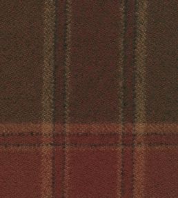 Callanish Check Fabric by The Isle Mill Chestnut