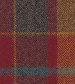 Callanish Plaid Fabric by The Isle Mill Rust