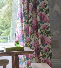 Thelmas Garden Fabric by Designers Guild Fuchsia