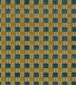 Theodora Fabric by Nina Campbell Teal/Gold