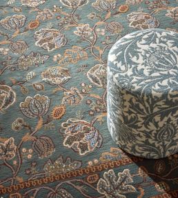 Morris & Co Theodosia rug Bottle Green 131207200300 Bottle Green