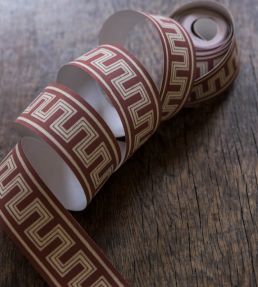 Thessaloniki Wallpaper by Langelid Von Bromssen Wine Red