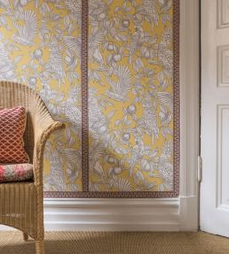 Thessaloniki Wallpaper by Langelid Von Bromssen Wine Red