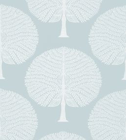 Mulberry Tree Wallpaper by Thibaut Spa Blue