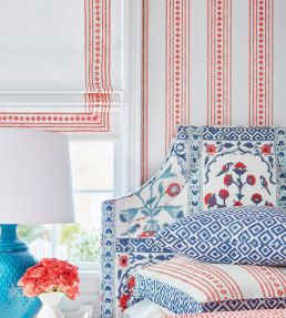 New Haven Stripe Wallpaper by Thibaut Yellow