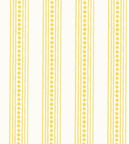 New Haven Stripe Wallpaper by Thibaut Yellow