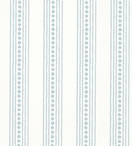 New Haven Stripe Wallpaper by Thibaut Spa Blue