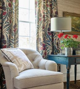 Corneila Fabric by Thibaut Navy