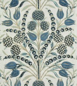 Corneila Fabric by Thibaut Aqua/Blue