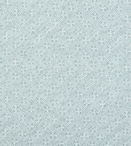 Laos Fabric by Thibaut Aqua