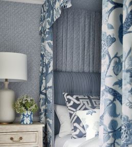 Laos Wallpaper by Thibaut Beige