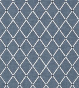 Pompton Trellis Wallpaper by Thibaut Navy