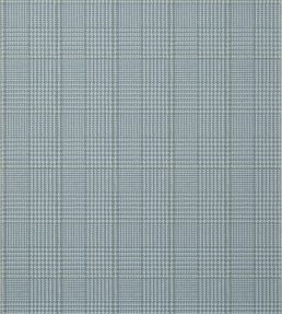 Grassmarket Check Wallpaper by Thibaut Slate Blue