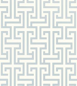 Ming Trail Wallpaper by Thibaut Light Blue