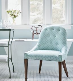 Maisie Fabric by Thibaut Aqua