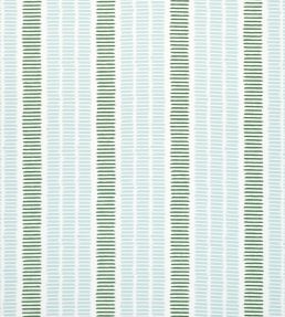 Topsail Stripe Fabric by Thibaut Seafoam and Kelly Green