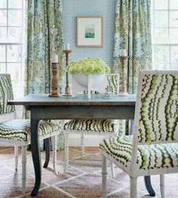 Desmond Fabric by Thibaut Black and Charcoal