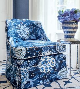 Mitford Fabric by Thibaut Orange