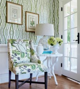 Mitford Fabric by Thibaut Orange