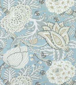 Mitford Fabric by Thibaut Aqua