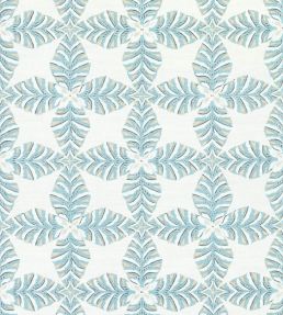 Starleaf Fabric by Thibaut Aqua