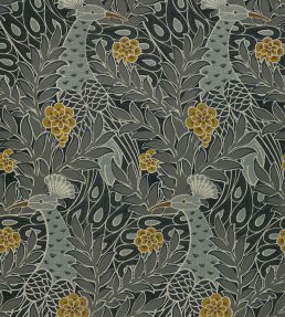 Desmond Wallpaper by Thibaut Black and Charcoal