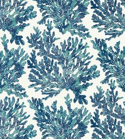 Marine Coral Wallpaper by Thibaut Navy
