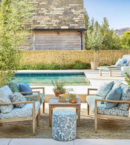 Thistle Weave Outdoor Fabric by Morris & Co River Wandle