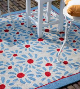 Brink & Campman Thorncliff Daisy Outdoor rug Sky Blue 480308-140200-US Sky Blue