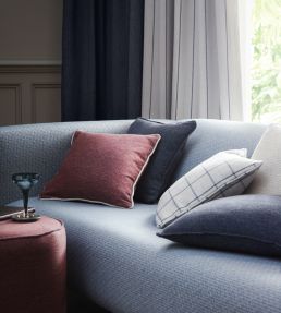 Thornton Fabric by Clarke & Clarke Silver