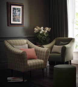 Thornton Fabric by Clarke & Clarke Silver