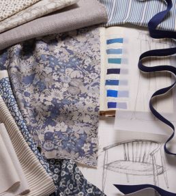 Thorpe House Fabric by Liberty Lapis