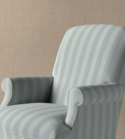 Ticking Fabric by Fermoie Sky Blue