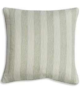 Ticking Cushion 43 x 43cm by Fermoie Green