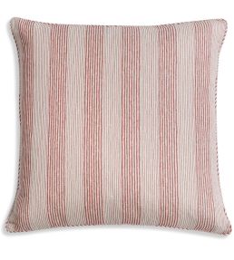 Ticking Cushion 43 x 43cm by Fermoie Red