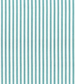 Ticking Stripe 1 Fabric by Ian Mankin Aqua