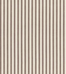 Ticking Stripe 1 Fabric by Ian Mankin Brown