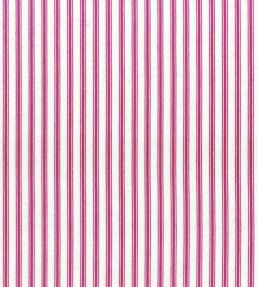 Ticking Stripe 1 Fabric by Ian Mankin Cerise