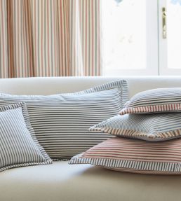 Ticking Stripe 1 Fabric by Ian Mankin Mist