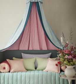 Ticking Stripe 1 Fabric by Ian Mankin Apple